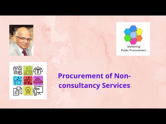 Procurement of Non-consultancy Services